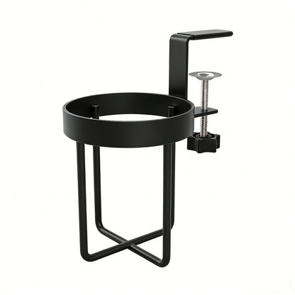 Universal Desk-Side Cup Holder and Multi-Functional Organizer Rack