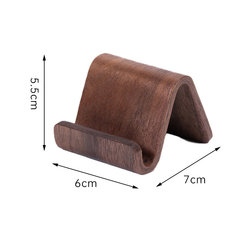 Premium Black Walnut Desktop Phone Stand