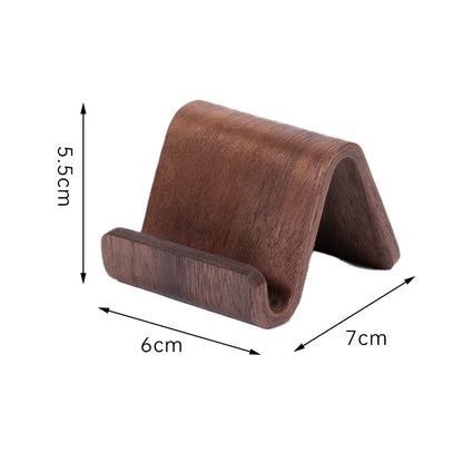Premium Black Walnut Desktop Phone Stand