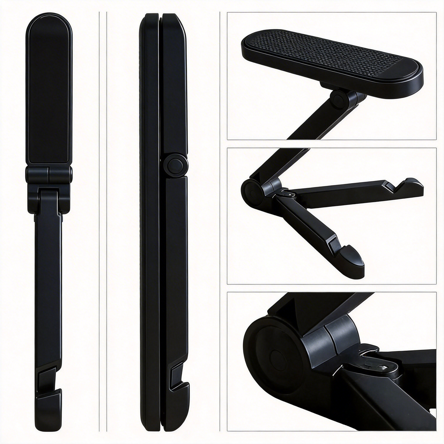 Universal Multi-Angle Foldable Desktop Stand for Smartphones and Tablets