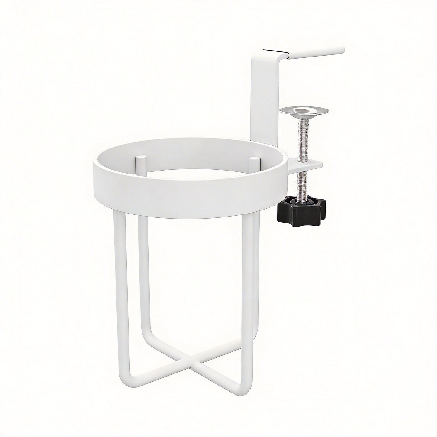 Universal Desk-Side Cup Holder and Multi-Functional Organizer Rack