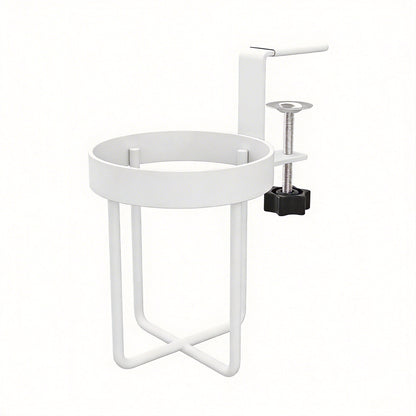 Universal Desk-Side Cup Holder and Multi-Functional Organizer Rack