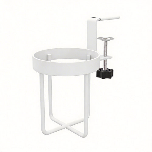 Universal Desk-Side Cup Holder and Multi-Functional Organizer Rack