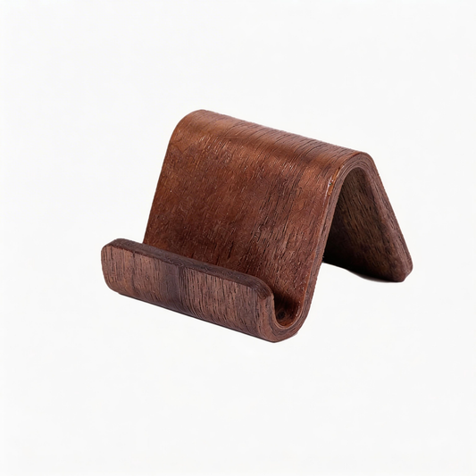 Premium Black Walnut Desktop Phone Stand