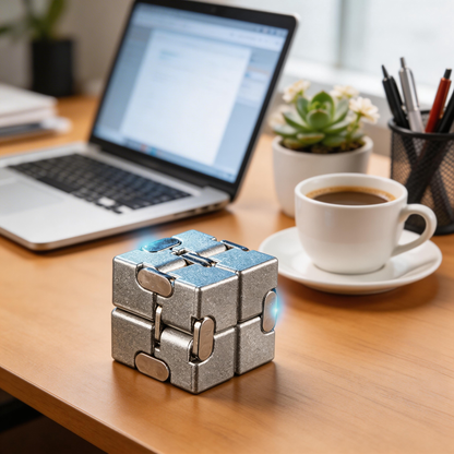 Premium Silver Infinity Cube