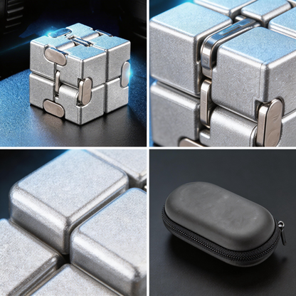 Premium Silver Infinity Cube